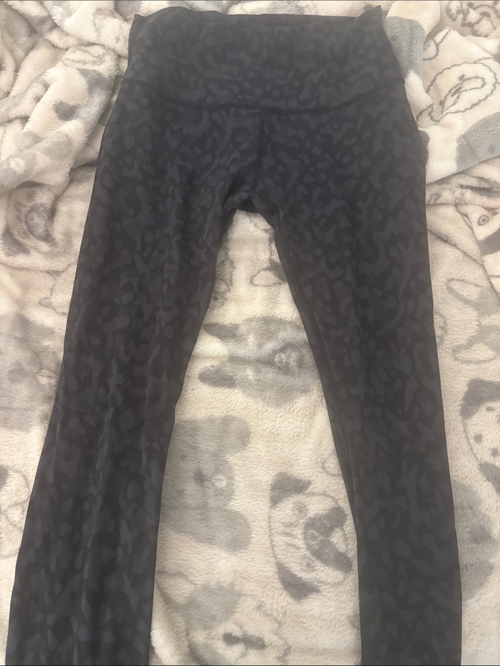 lululemon athletica Black Tonal Leopard Leggings